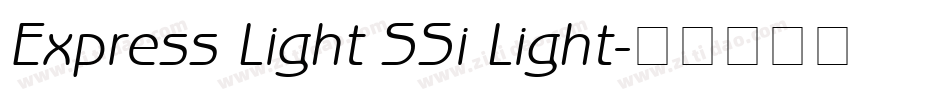 Express Light SSi Light字体转换